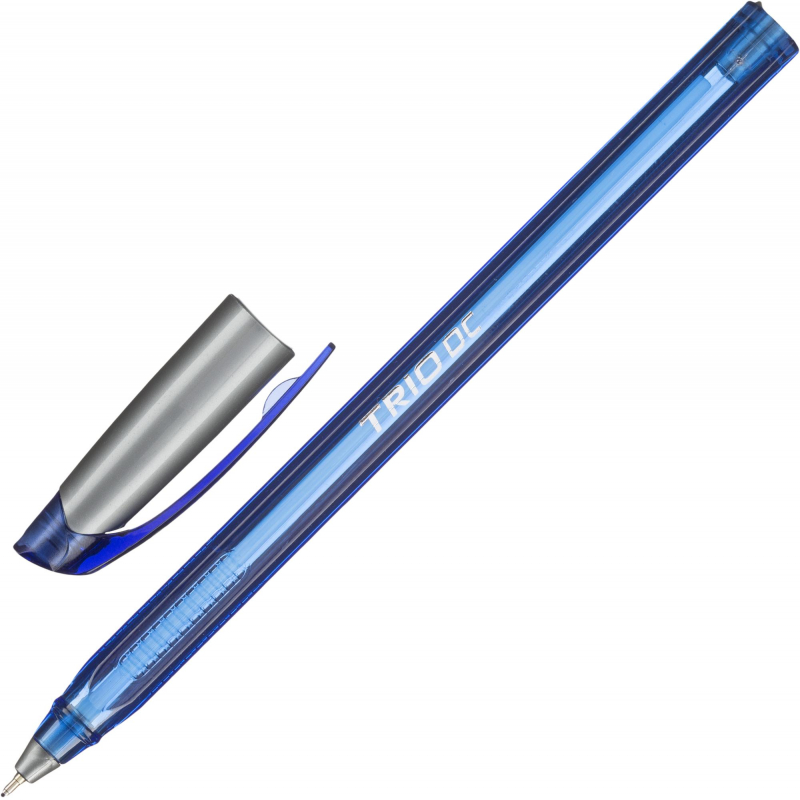 Ручка шариковая неавтоматическая Unimax Trio DC tinted 0,7мм, син, масл