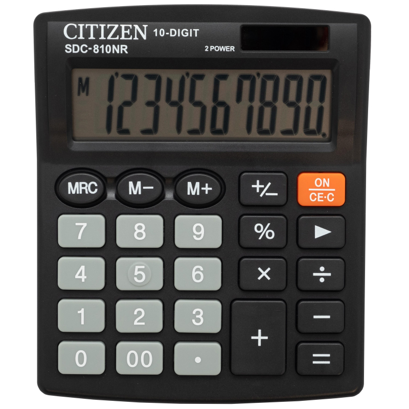 Калькулятор CITIZEN бухг. SDC810BN 10 разрядов DP