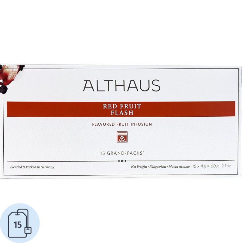 Чай Althaus Red Fruit Flash(Лесные ягоды) фруктовый,15пакx4г G029