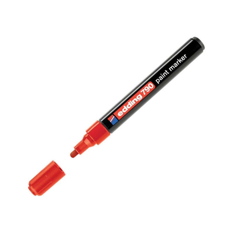 Маркер лаковый пеинт (лак) EDDING E-790/2 красный 2-3мм