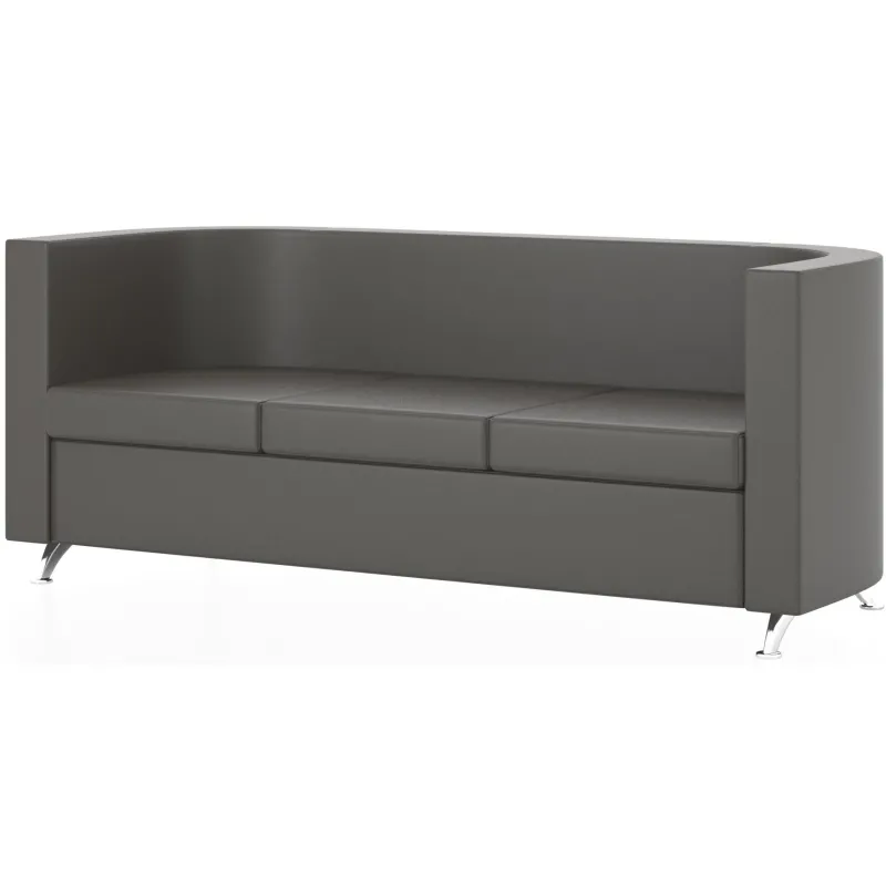 Диван EF_Эрго 3-х местный к/зEuroline 995 серый матовый