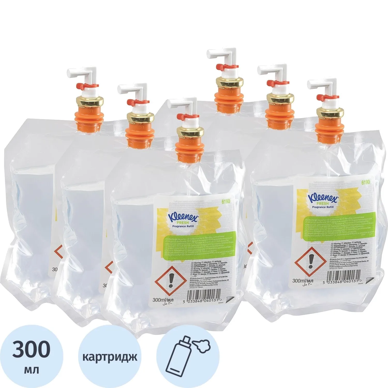 Картридж Освежитель воздуха д/дисп КК Kleenex Свежесть, 6 шт 6190