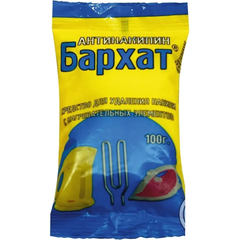 Средство для удаления накипи Бархат с нагревательных элементов 100гр