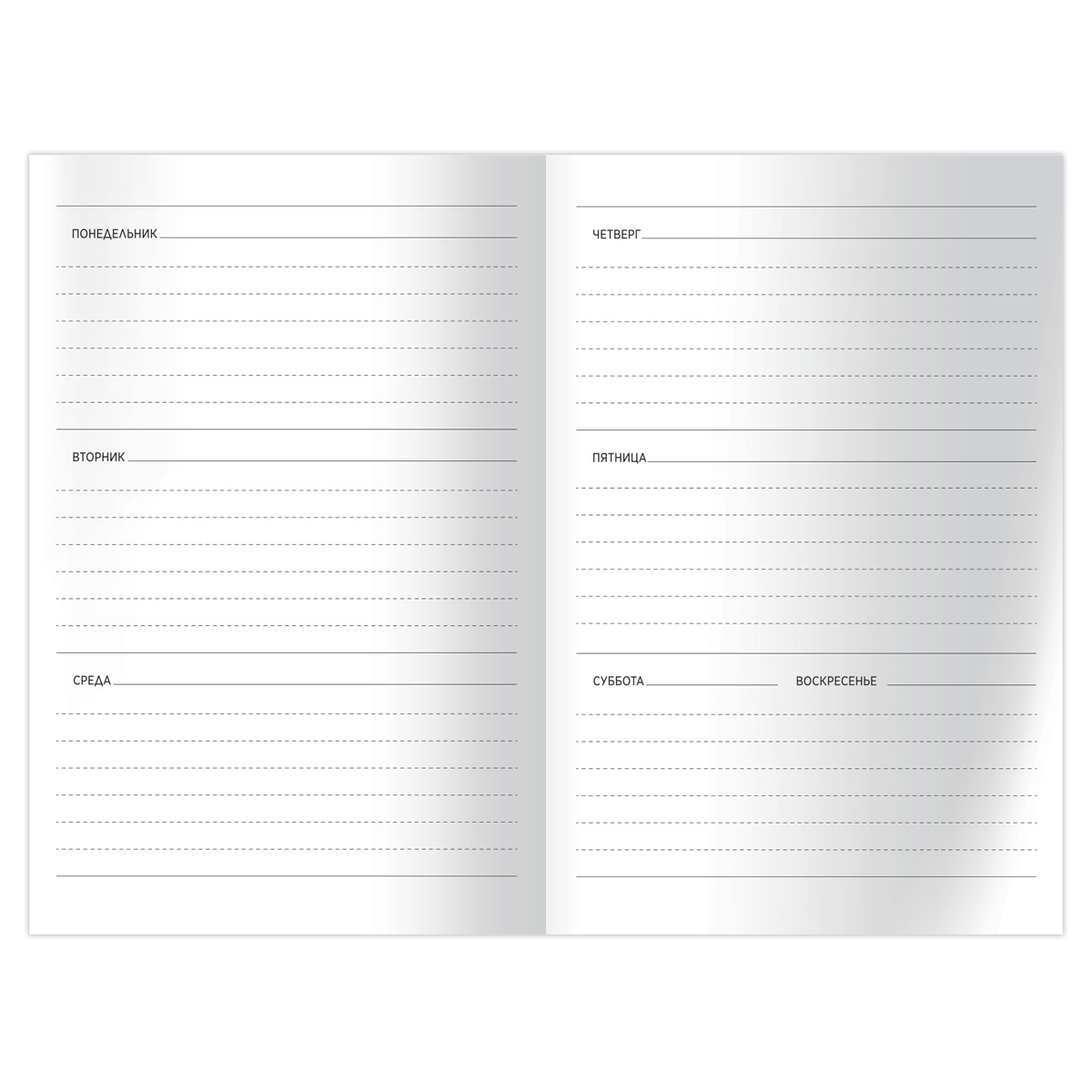 Записная книжка А6 64л. BG "Plan your plan", матовая ламинация, выб. лак, блок-еженедельник