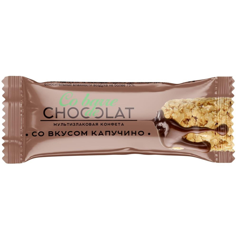 Конфеты шоколадные Co barre de Chocolat Капучино мультиз.в тем.кон.гл.,500г