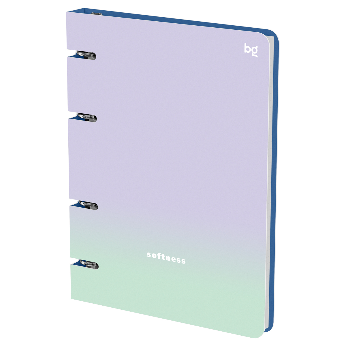 Тетрадь на кольцах А5, 120л., BG "Softness", картон, soft-touch ламинация