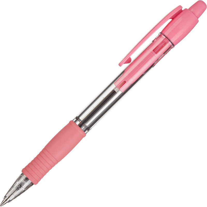 Ручка шариковая BPGP-10R-F P SUPER GRIP розового цвета