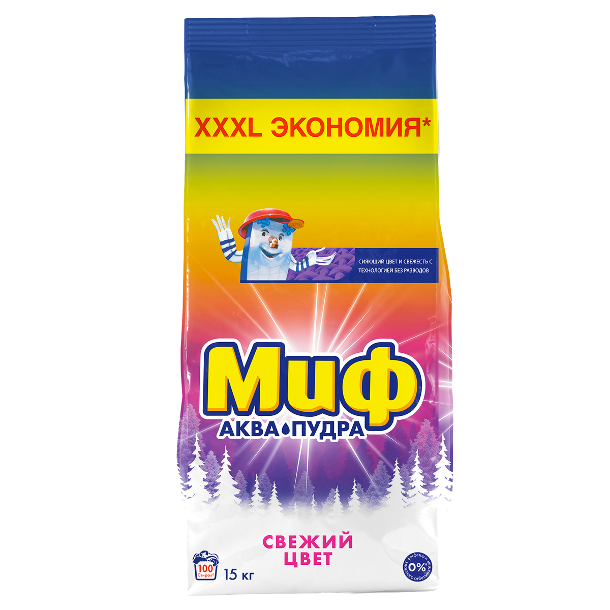 Порошок стиральный МИФ Автомат Свежий цвет 15кг