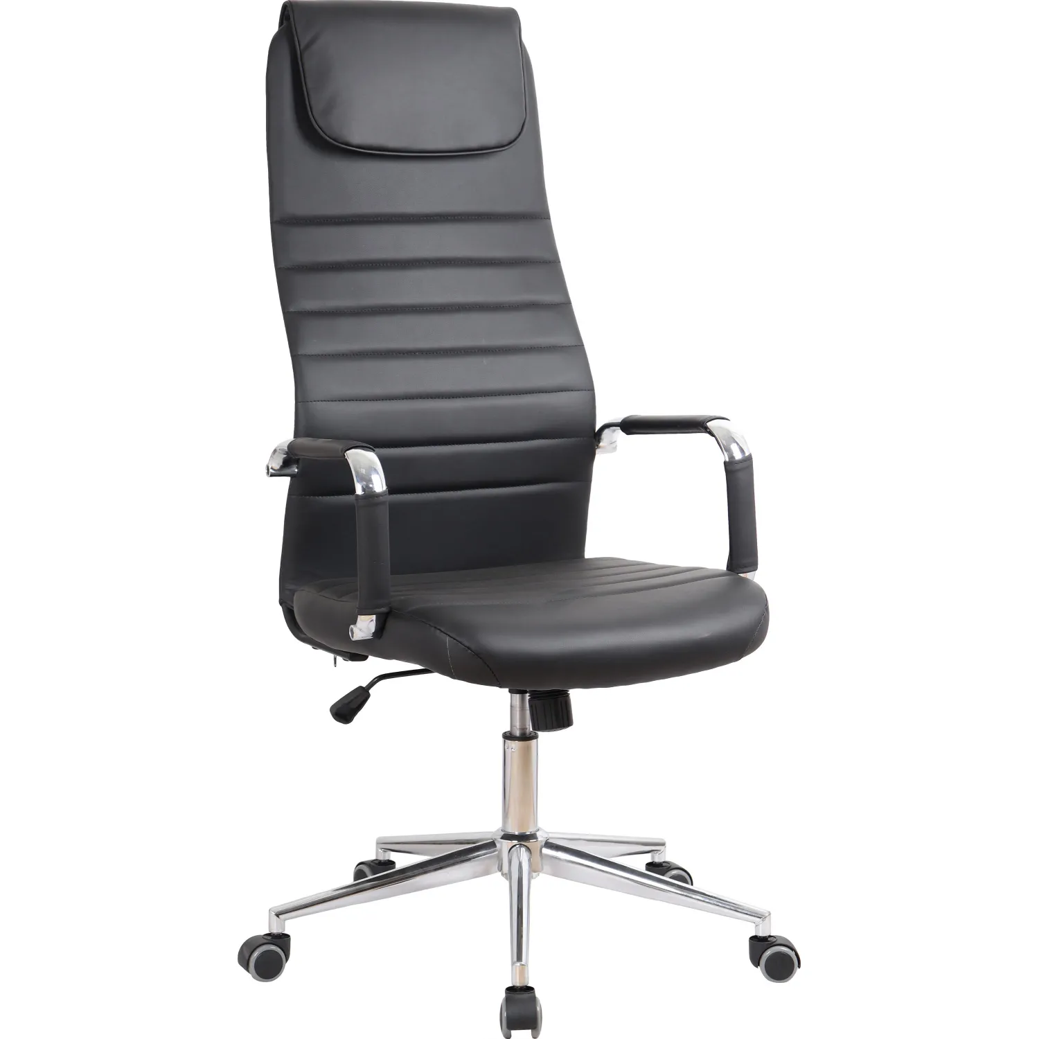 Кресло BN_SH_EChair-565 TPU кожзам черный, хром