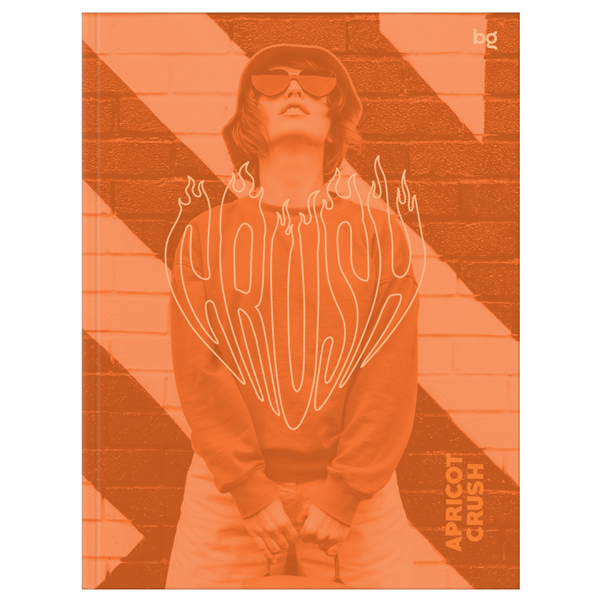 Бизнес-блокнот А5, 64л., ЛАЙТ BG "Оранжевый настрой", soft-touch ламинация