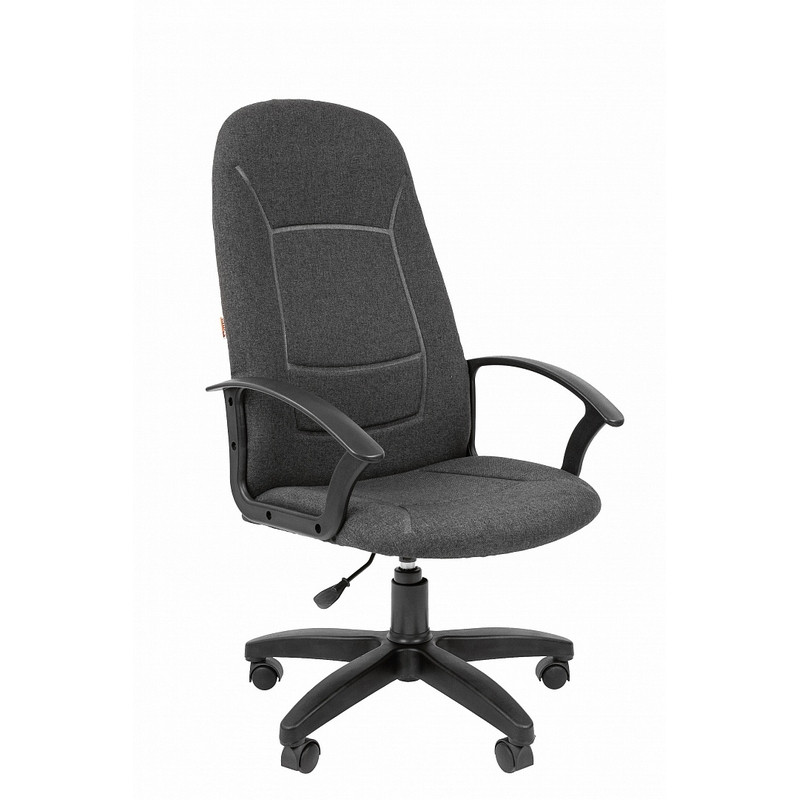 Кресло VT_EChair-671 TС ткань серый, пластик