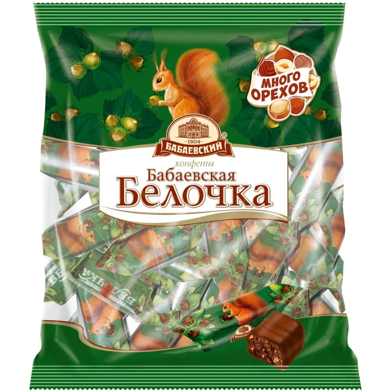 Конфеты шоколадные Бабаевская Белочка 200 г
