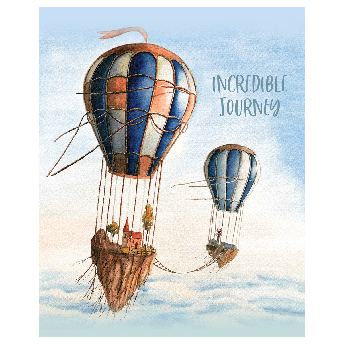 Тетрадь 48л., А5, клетка BG "Увлекательное путешествие", матовая ламинация