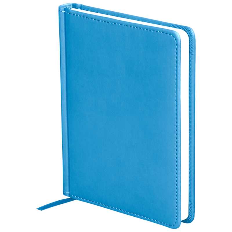 Ежедневник недатированный, A6, 136л., кожзам, OfficeSpace "Winner", ярко-синий