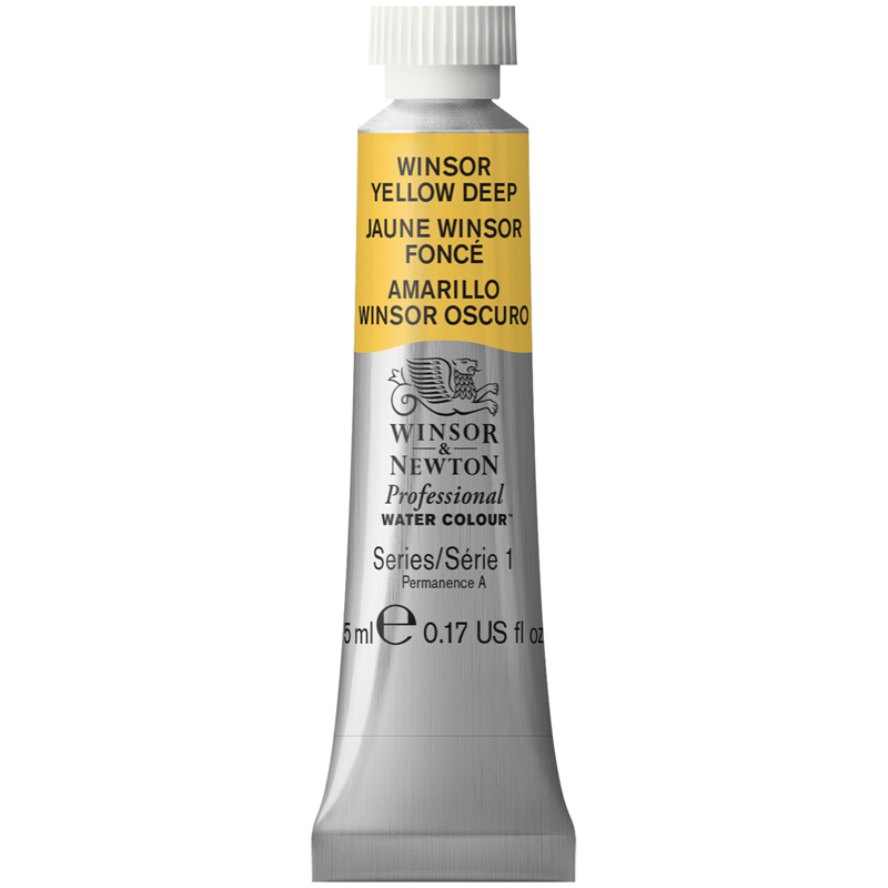 Акварель художественная Winsor&Newton "Professional", 5мл, туба, №731  желтый насыщенный