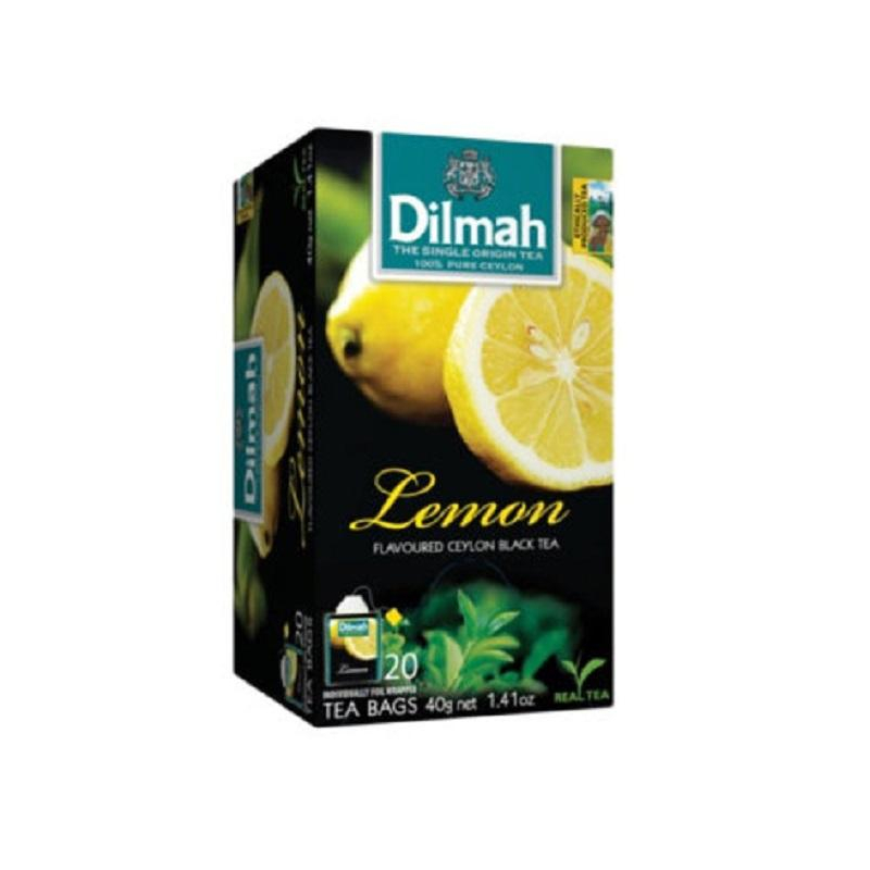 Чай Dilmah Lemon,черный,с ароматом лимона, 20 пак.х1,5г/уп