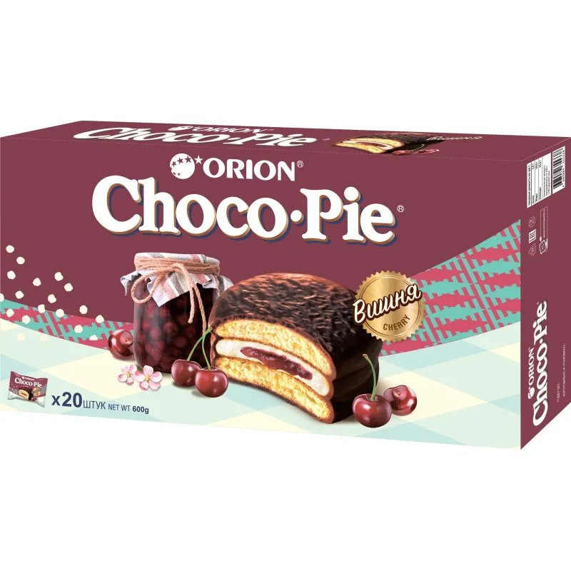 Пирожное Choco Pie Cherry вишня, 600г