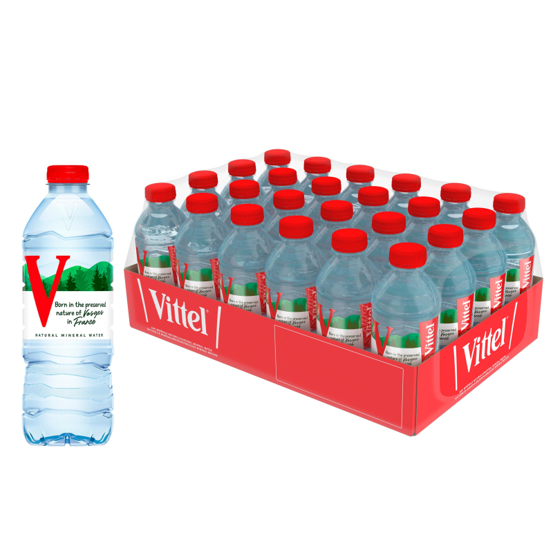 Вода минеральная Vittel негаз. ПЭТ 0,5л 24шт/уп
