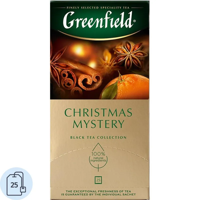 Чай Greenfield Christmas Mystery черный 25 пакетиков