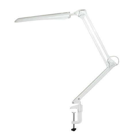 Светильник настольный "Гермес", на струбцине, светодиодный, 8 Вт, сенсорный выключатель, белый, высо