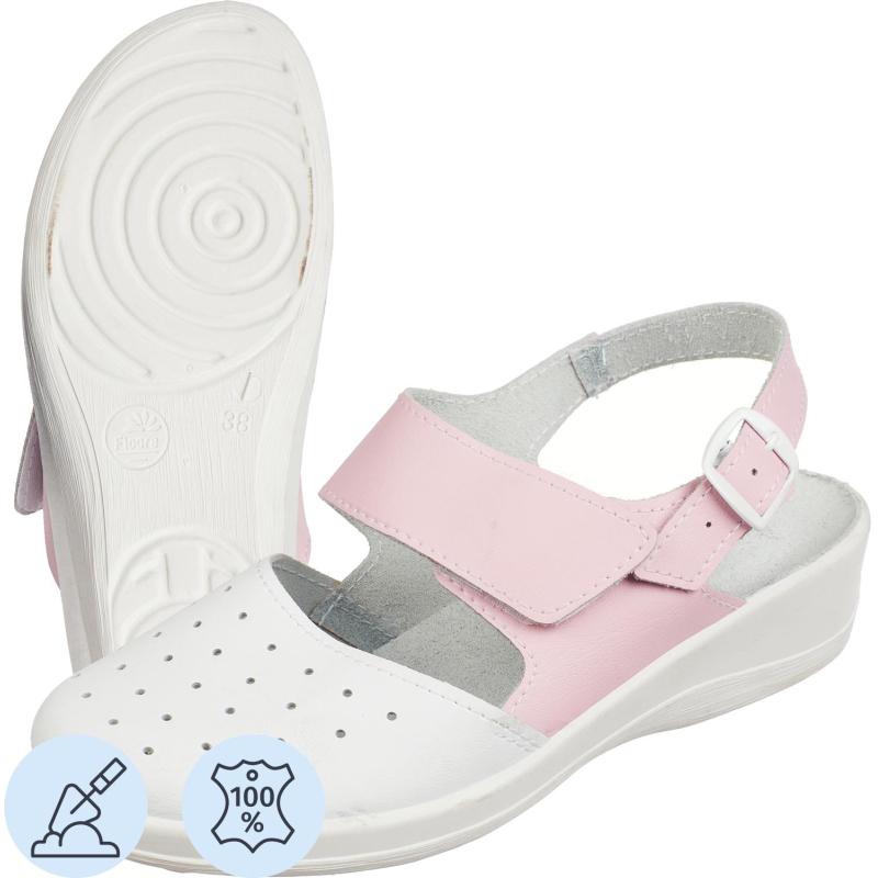 Сабо Бэлла жен.нат.кожа розовые (р.39) (69110108/12)