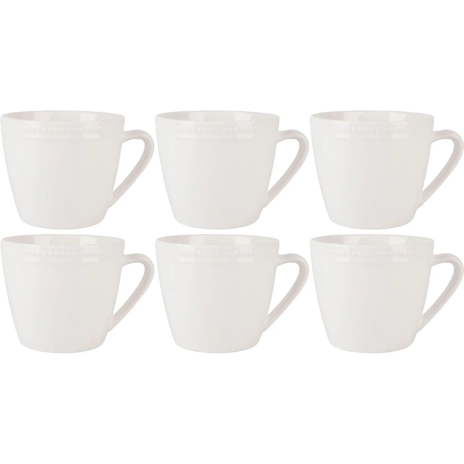 Кружка Nouvelle Home Notele фарфоровая 420 мл (6 штук в упаковке)