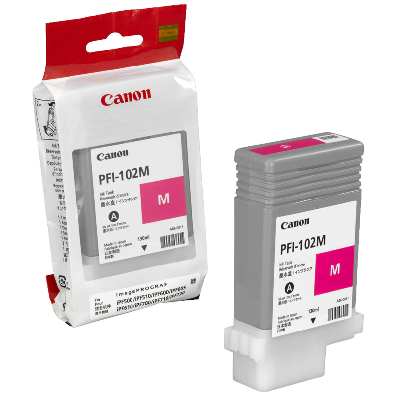 Картридж струйный Canon PFI-102M (0897B001) пур. для IPF500/600/700