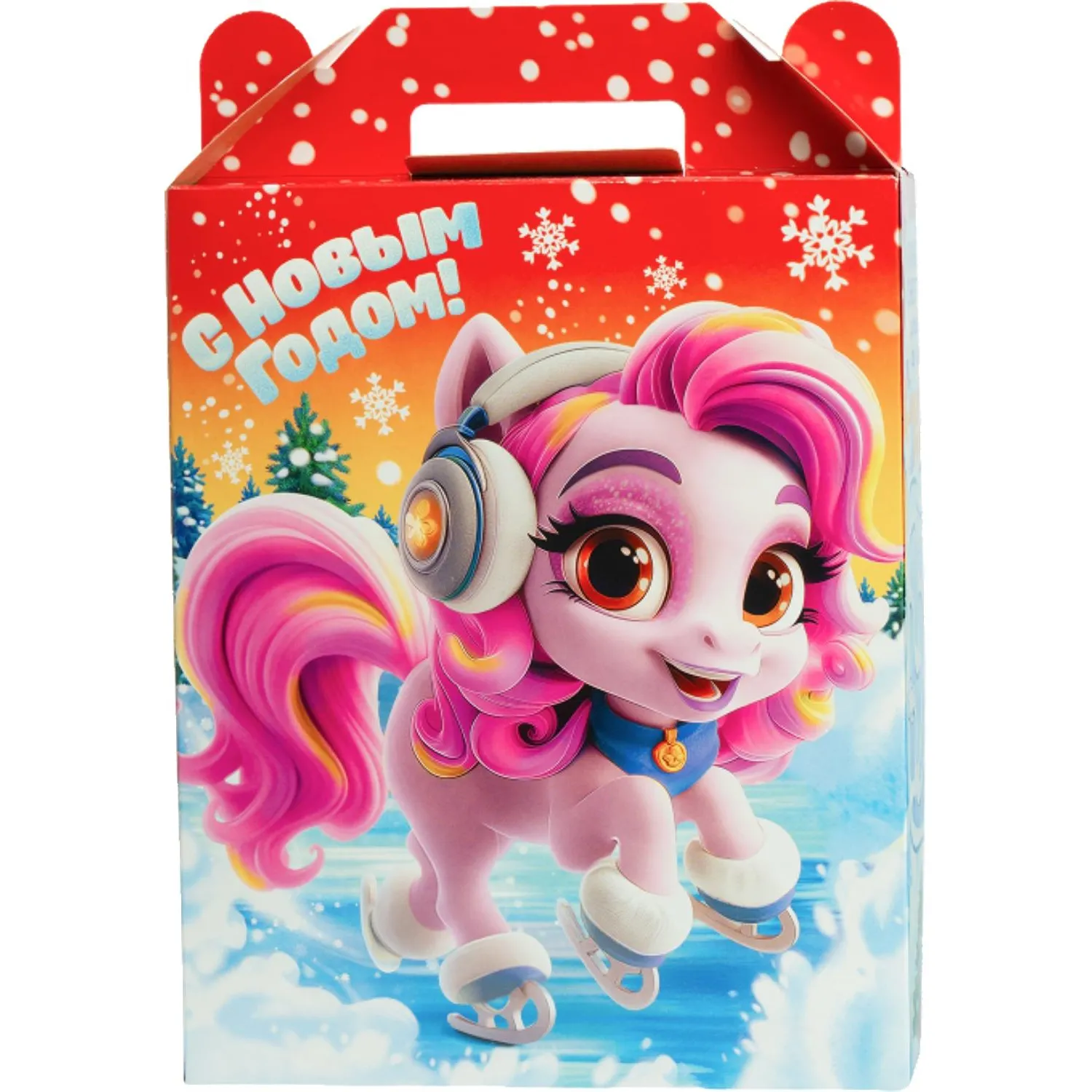 Новогодний сладкий подарок Марк и Няша Картон 1000 грамм, K086