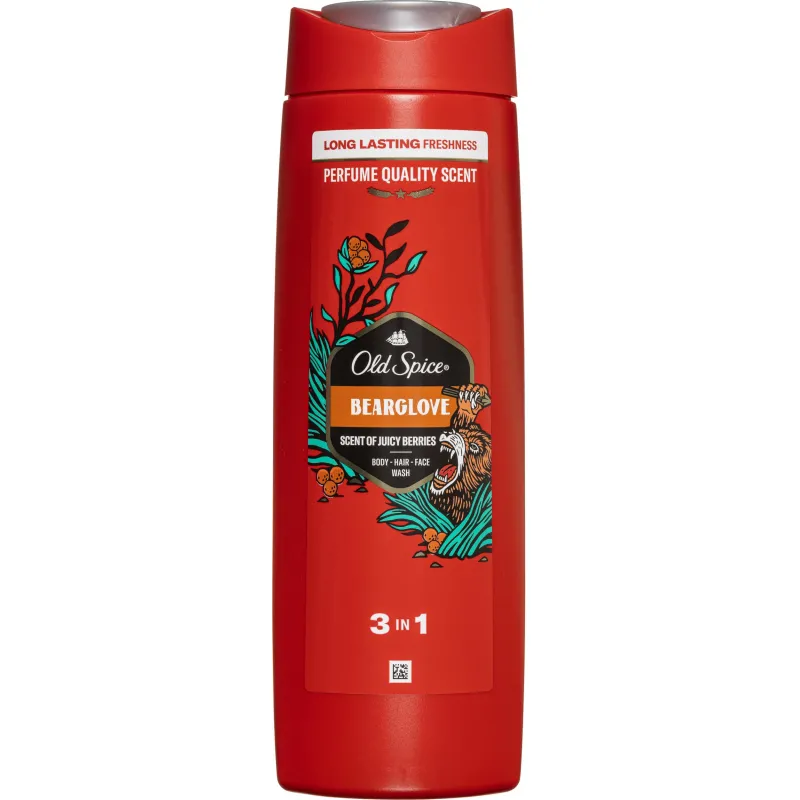 Гель-шампунь для душа мужской Old Spice 2в1 Bearglove 400 мл