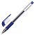 Ручка гелевая с грипом STAFF Basic Needle, СИНЯЯ, игольчатый узел 0,5 мм, линия письма 0,35 мм, 1436