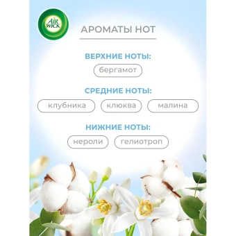 Освежитель воздуха Air Wick Свежий хлопок & нероли 250 мл сухое распыление
