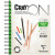 Скетчбук - блокнот 30л., А5 Clairefontaine "Cray ON", на гребне, 160г/м2, мелкозерн.
