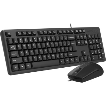 Набор клавиатура+Мышь A4Tech KK-3330S клав:черный Мышь:черный USB