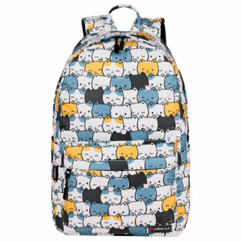 Рюкзак HEIKKI DREAM (ХЕЙКИ) универсальный, c карманом для ноутбука, эргономичный, "Cute Cats", 42х26х14 см, 273849