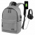 Рюкзак HEIKKI ACTIVE (ХЕЙКИ) универсальный, отделение для ноутбука, USB-порт, серый, 44х31х14 см, 272561