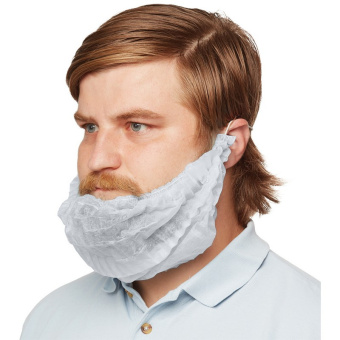 Набородник одноразовый белый 100 штук в упаковке