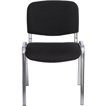 Стул офисный Easy Chair Изо черный (ткань, металл хромированный)