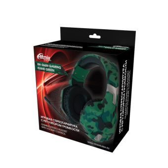 Гарнитура RITMIX RH-566M Gaming Khaki Компьтерная 3,5 мм TRS (80001154)
