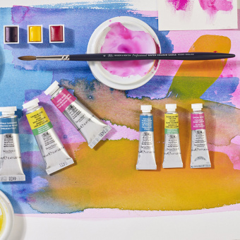 Акварель художественная Winsor&Newton "Professional", 5мл, туба, №891 бескадмиевый желтый насыщенный