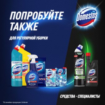Блок для унитаза гигиенический Domestos Power 5 Ледяная магнолия