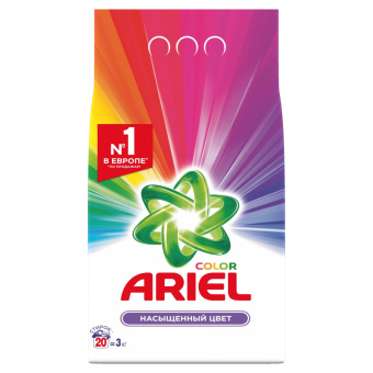 Порошок стиральный Ariel Color автомат для цветного белья 3 кг