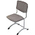 Стул ученический TEF_S Стул PRISMA (Н) 6 р.г.  RAL 9006 / ПЛАСТ- GRAY 6