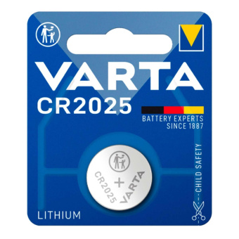 Батарейка Varta ELECTRONICS CR2025 1шт Lithium 3V (6025) (1/10/100)
