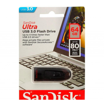 Флеш-память SanDisk Ultra USB 3.0 64 Gb