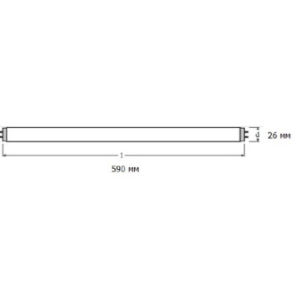 Лампа люминесцентная Osram L 18 Вт цоколь G13 25 штук в упаковке (холодный свет)