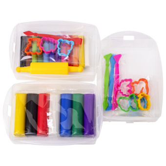 Пластилин в боксе ЮНЛАНДИЯ "ЮНЛАНДИК В ЗООПАРКЕ", 12 цветов, 620 г, скалка, 4 стека, 8 формочек, 105