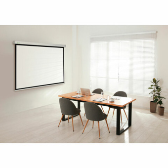 Экран Cactus Wallscreen CS-PSW-180x180, 180x180 см, 1:1, настенно-потолочный, белый