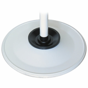 Вешалка-стойка "Квартет-З", 1,79 м, основание 40 см, 4 крючка + место для зонтов, металл, белая