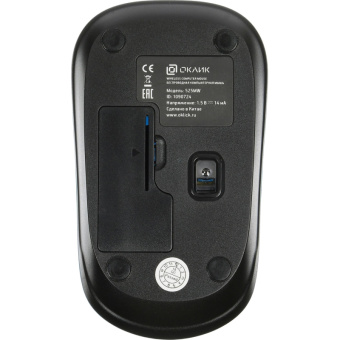 Мышь компьютерная Oklick 525MW голубой опт (1000dpi) беспр USB (2but)