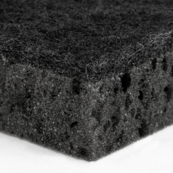 Губки для посуды SQUARE BLACK 98х66х30 мм, КОМПЛЕКТ 10 шт., КРУПНОПОРИСТЫЙ поролон/абразив LAIMA, 608648